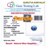 Blue Sapphire – 6.64 Carats (Ratti-7.33) Neelam